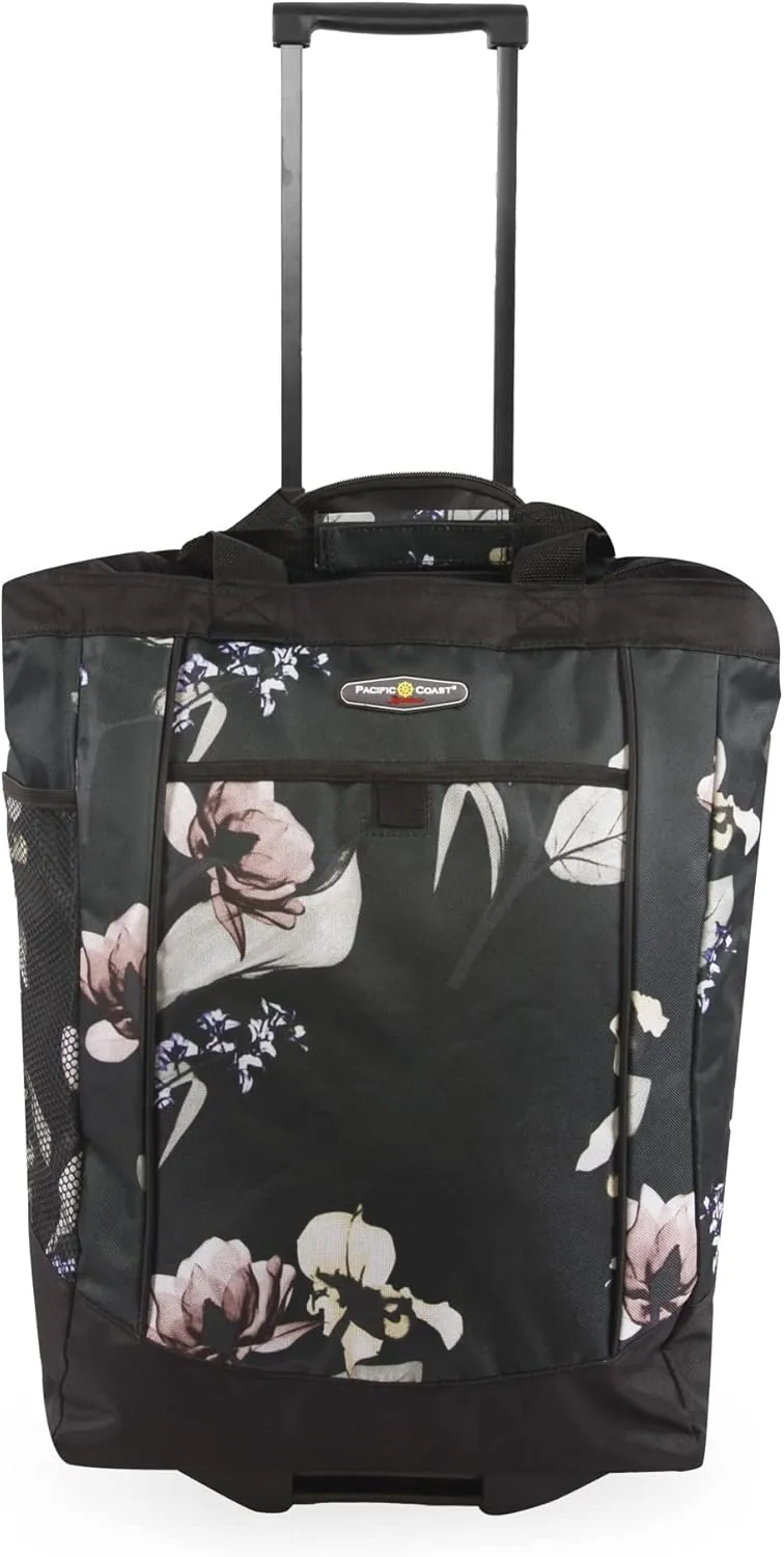 Pacific Coast Signature Large Rolling Shopper Tote Bag