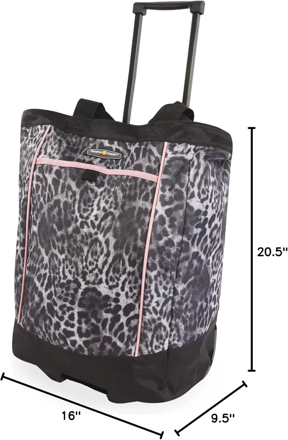 Pacific Coast Signature Large Rolling Shopper Tote Bag
