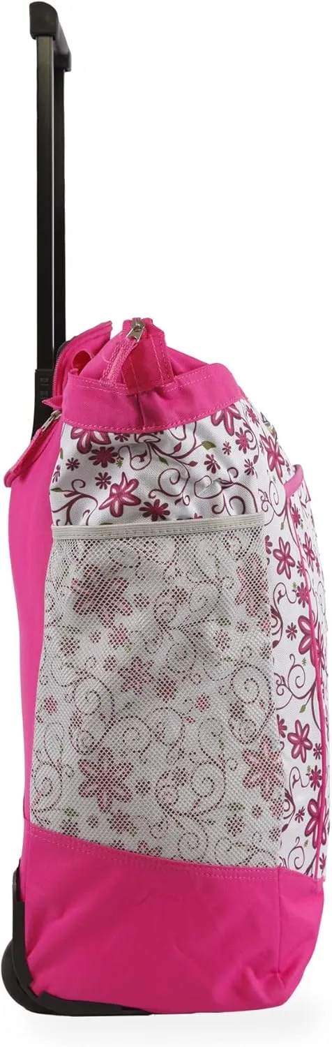 Pacific Coast Signature Large Rolling Shopper Tote Bag