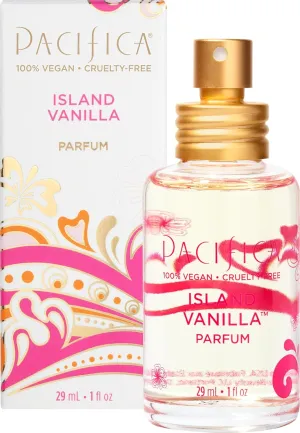 Pacifica Island Vanilla Perfume – Clean Vanilla Fragrance for Women - Warm Tropical Aroma - Long-Lasting Clean Beauty Non Toxic Scent, Vegan & Cruelty-Free, 1 oz Travel-Friendly Spray