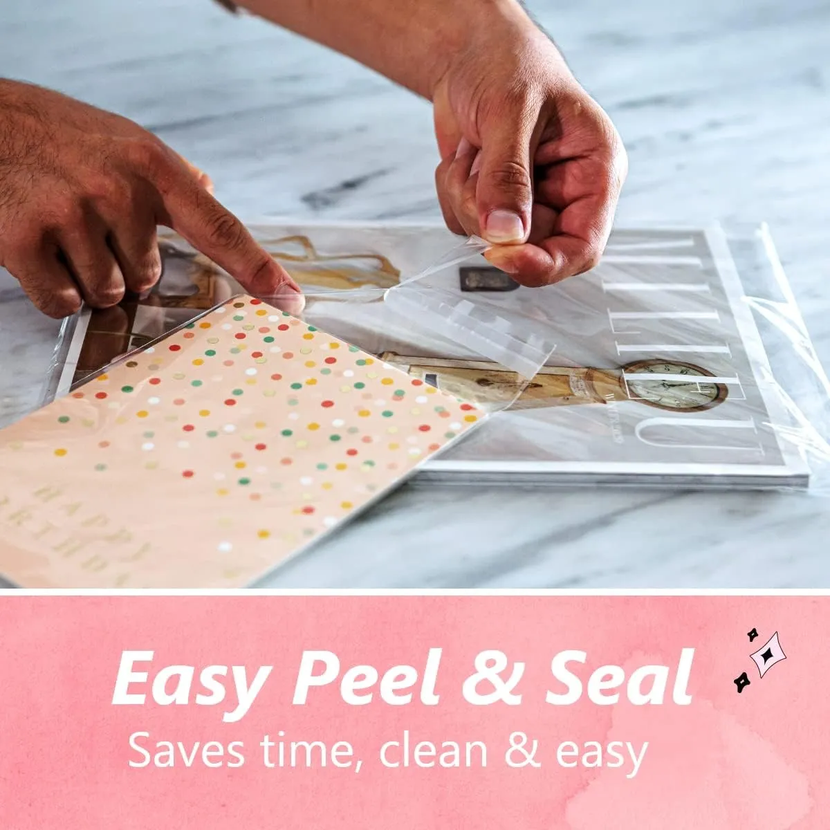 Pack It Chic - 11” X 14” (1000 Pack) Clear Resealable Polypropylene Bags - Fits 11X14 Prints, Photos, Documents - Self Seal
