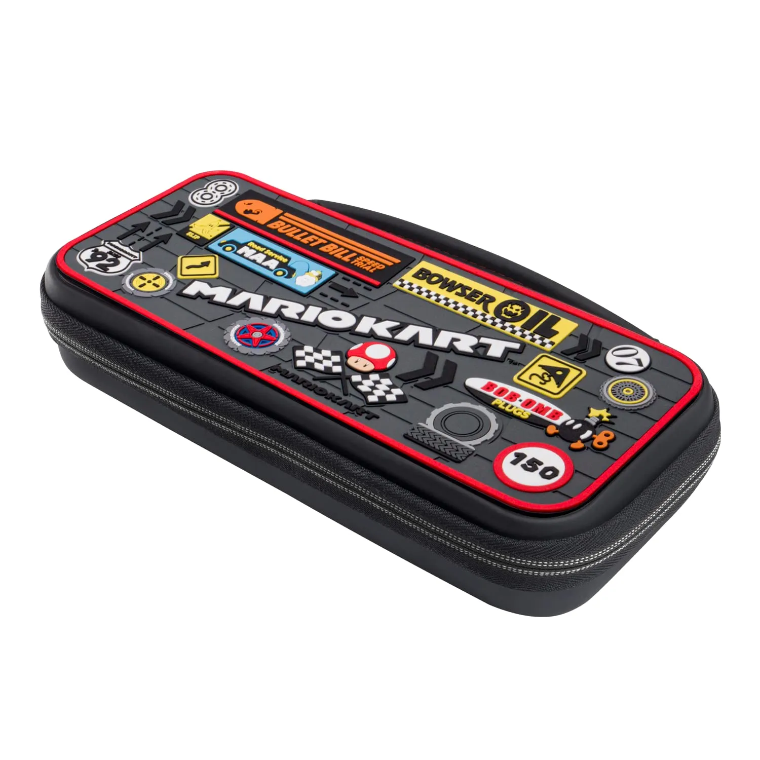 PDP Travel Case Plus with Wrist Strap, Built-in Stand & Storage Pockets - Compatible with Nintendo Switch/Lite/OLED - Mario Kart Sponsors