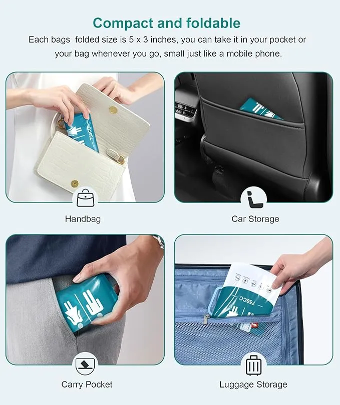 Pee Bags for Travel for Men,Disposable Urine Bags with Handle,Emergency Toilet Pee Bags,Pee Bags for Travel for Women Men,Pregnant,Patient,Kids,Travel,Car,Camping,Hiking