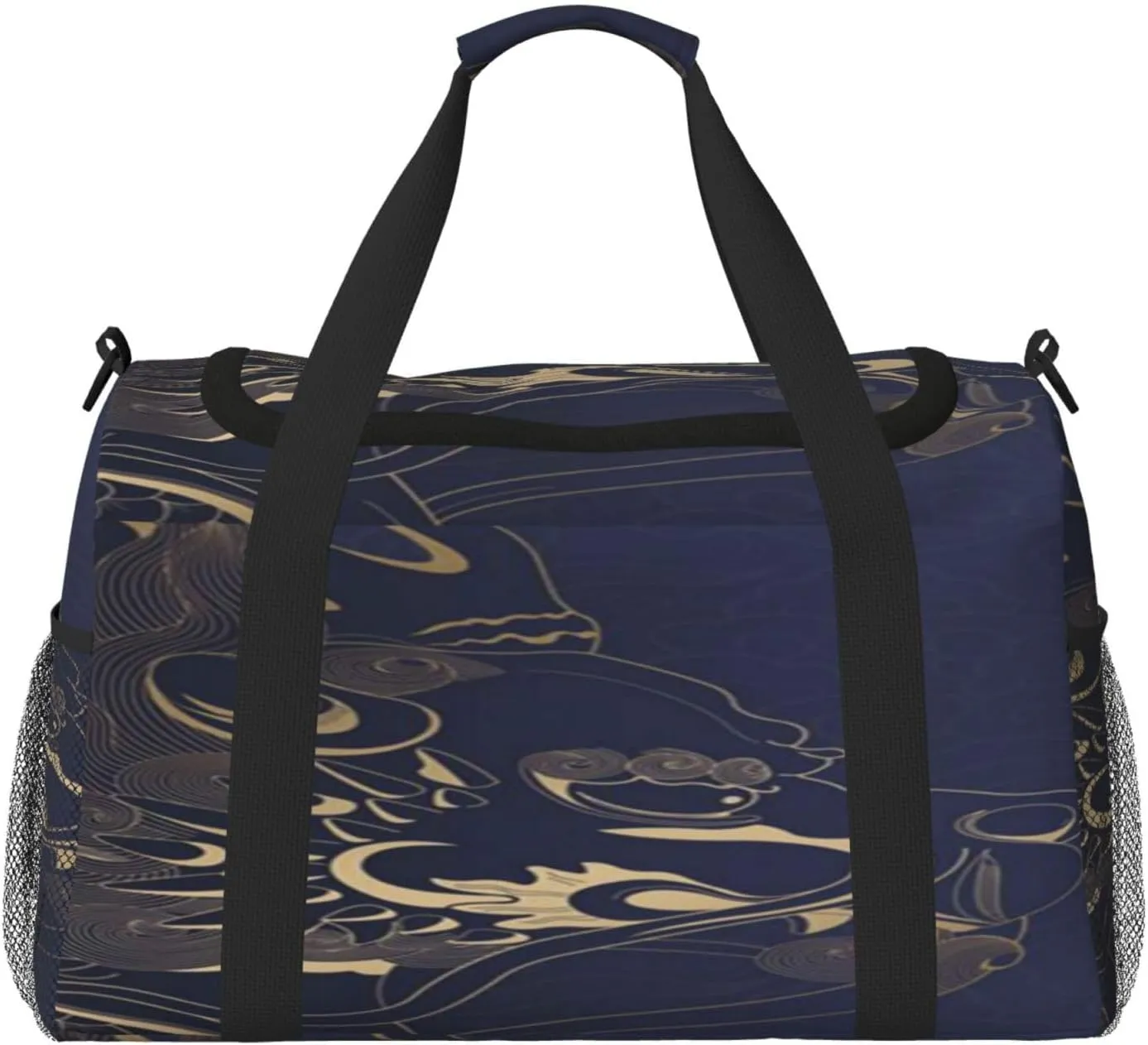 Peeping Lion Travel Duffel Bag Large Foldable Waterproof Overnight Bag For Beach Swim Bags Pool Sports Gym
