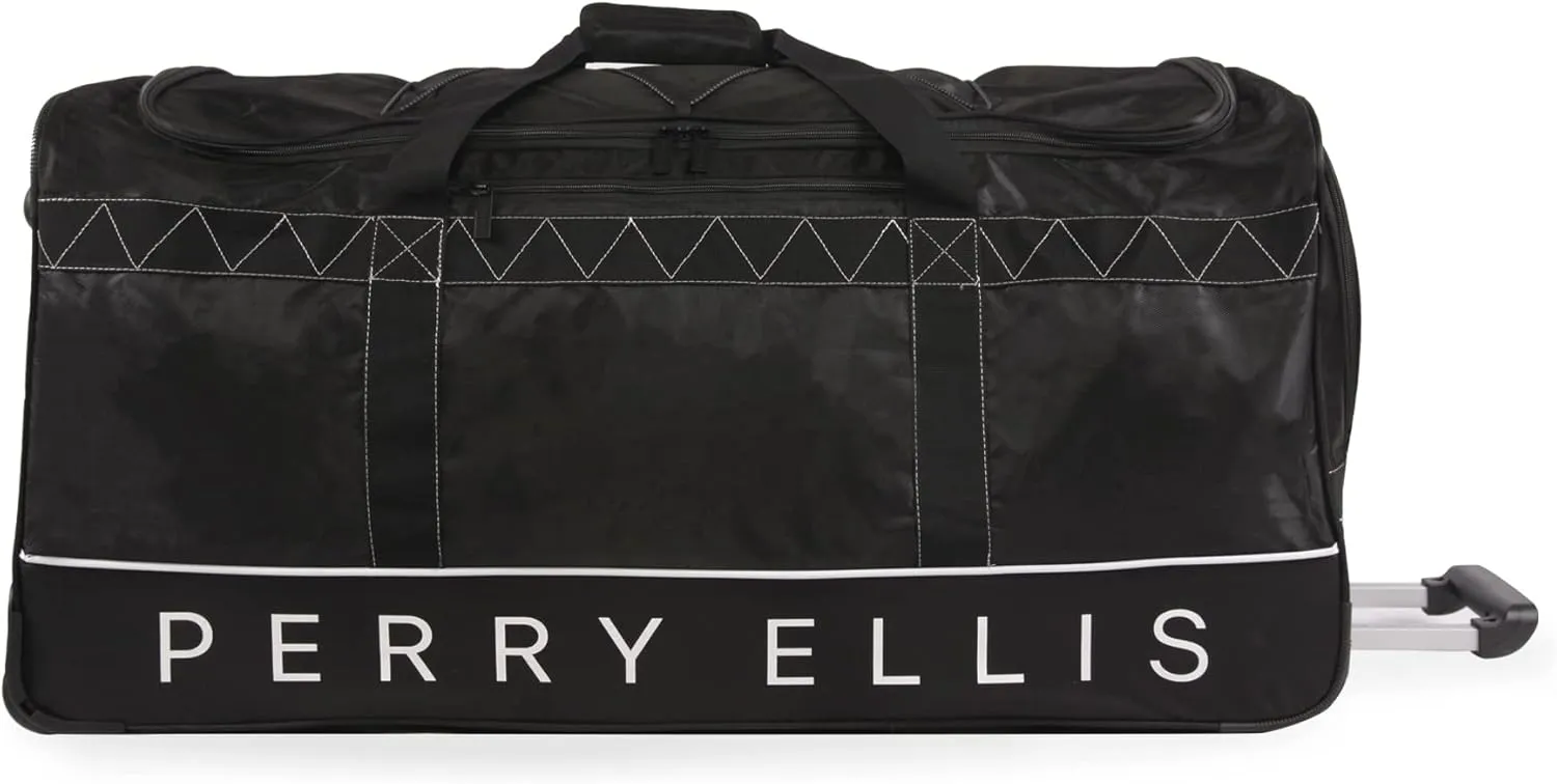 Perry Ellis Men's Extra Large 35" Rolling Duffel Bag-A335