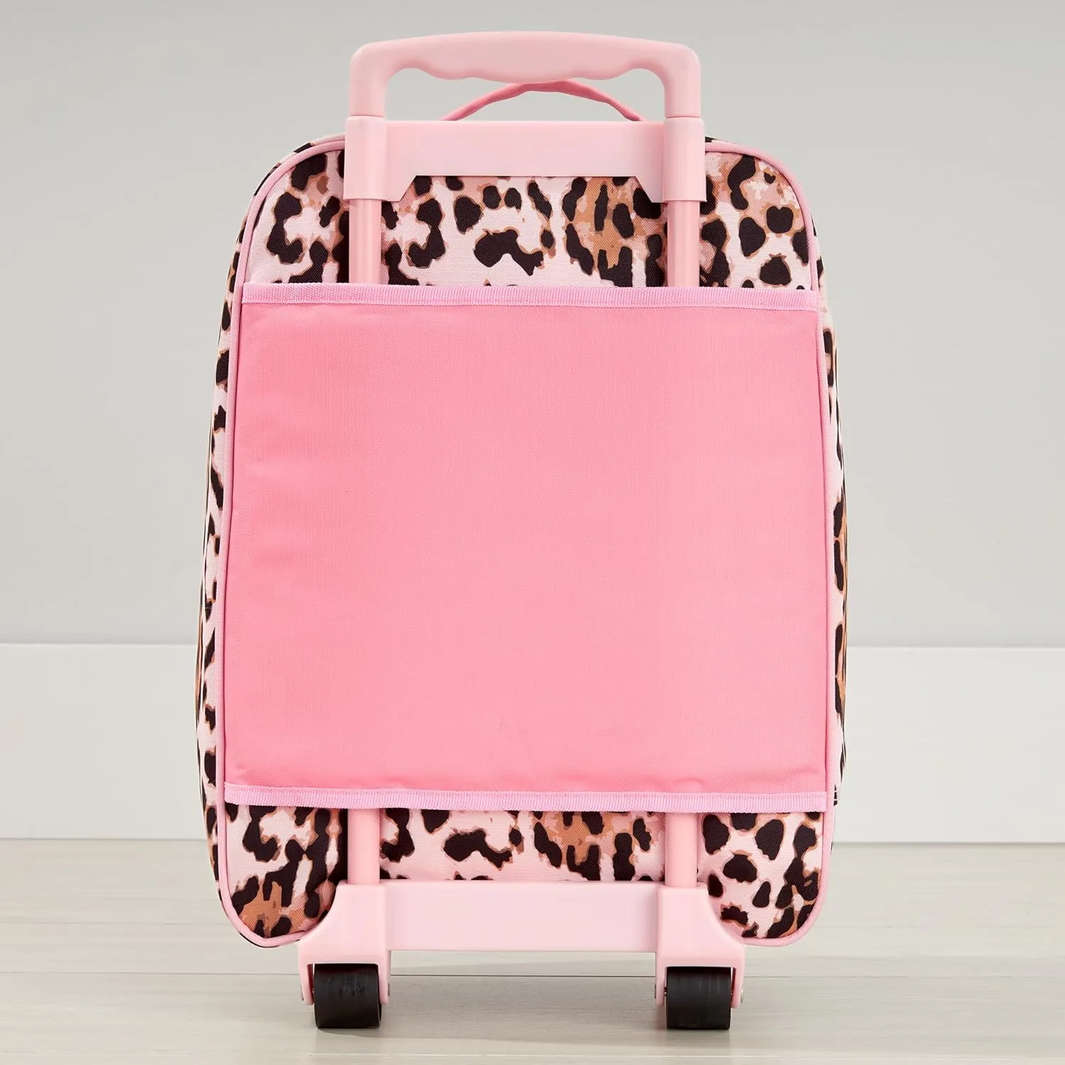 Personalization Universe Leopard Print Personalized Kids Rolling Luggage by Stephen Joseph - Custom Embroidered - Carry-On Size with Wheels - Perfect for Travel