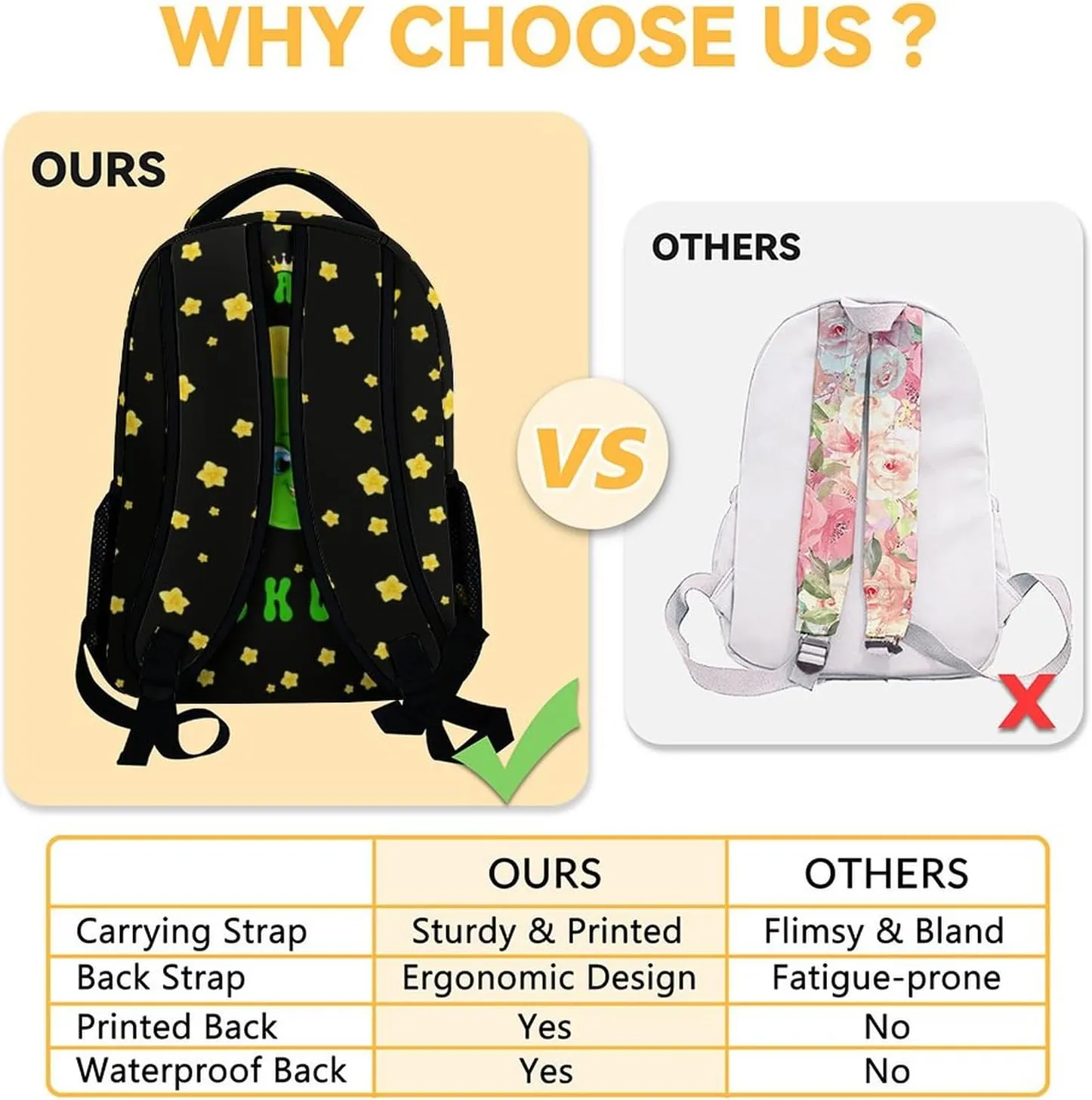 Personalized Pickle School Backpack for Girls, 16 Inch Black Backpacks for Kids Age 10-12, Cute Lightweight Bookbag for Travel