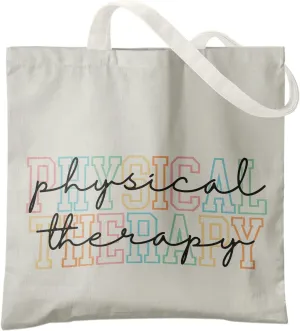 Physical Therapy Gifts Tote Bag, Physical Therapist Gifts Canvas Tote Bag for Women, Physical Therapist Gifts for Women, Gifts for Physical Therapists Reusable Grocery Bags Shopping Bags