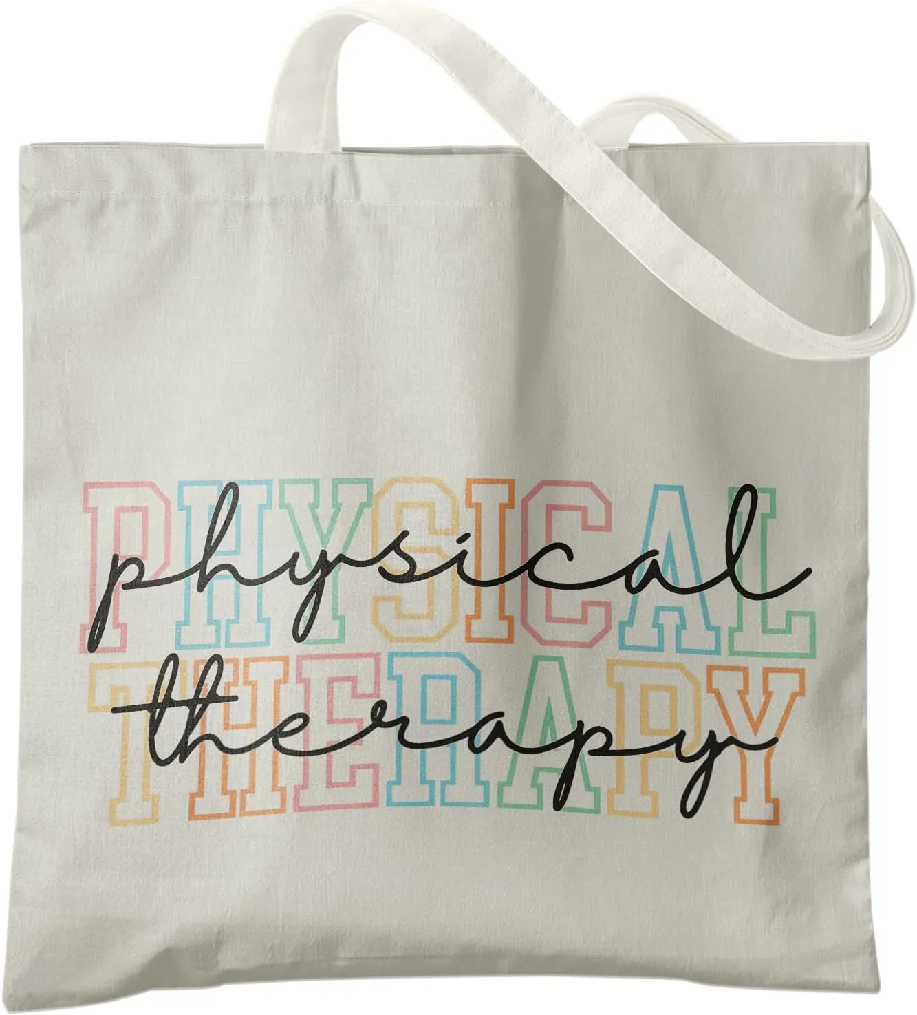 Physical Therapy Gifts Tote Bag, Physical Therapist Gifts Canvas Tote Bag for Women, Physical Therapist Gifts for Women, Gifts for Physical Therapists Reusable Grocery Bags Shopping Bags