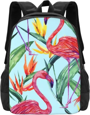Pink Flamingo Lightweight Packable Backpack Travel Casual Hiking Daypack Foldable Backpack For Men Women