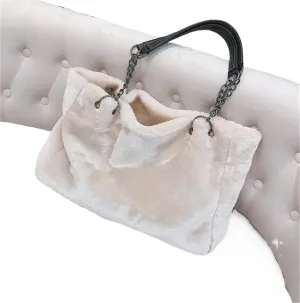 Plush Bag Handbag Fur Big Bag Large Tote Bag for Women Large Capacity Shopping Bag