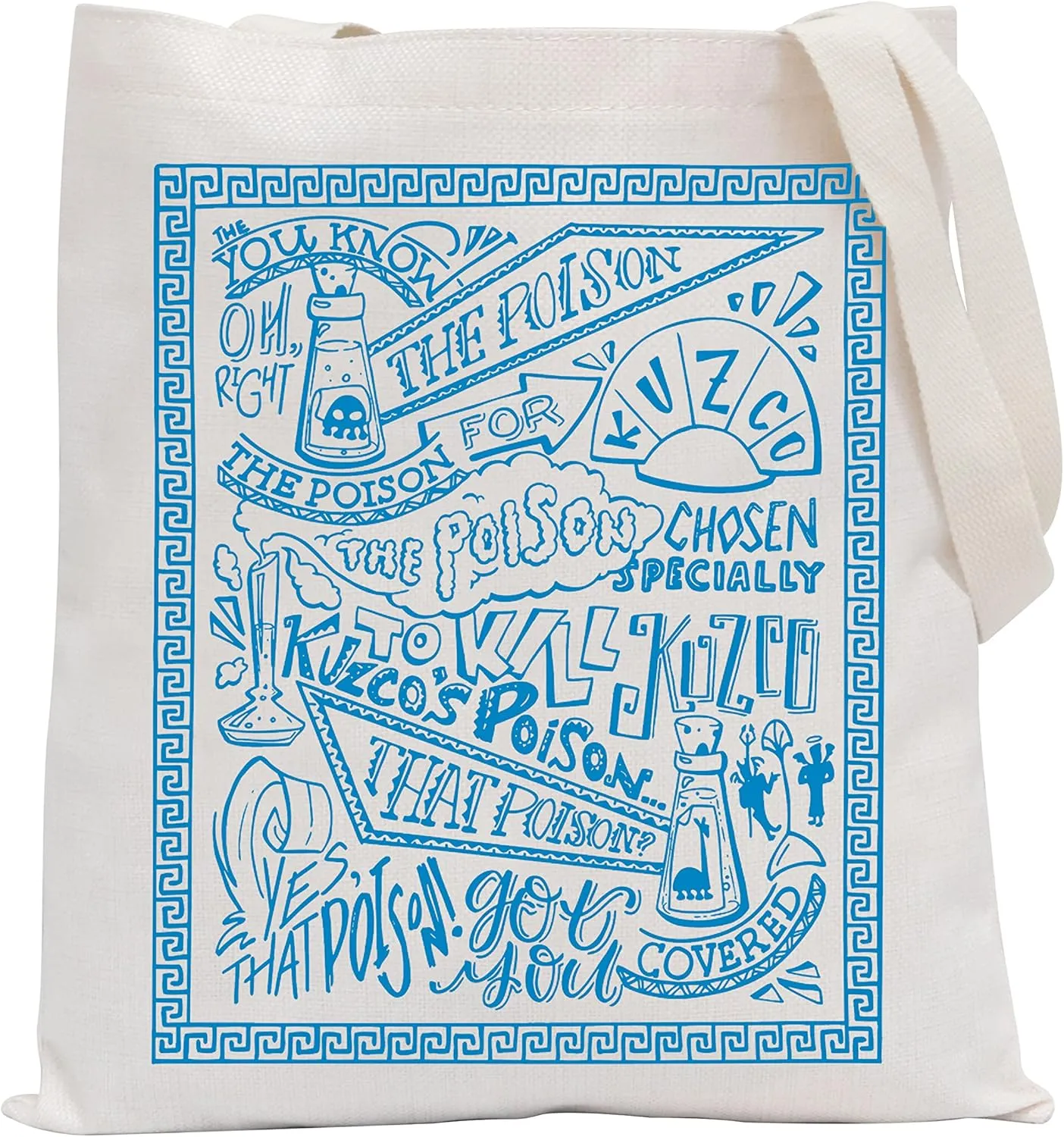 POFULL Emperors Inspired Gift Kuzco’s Poison Tote Bag