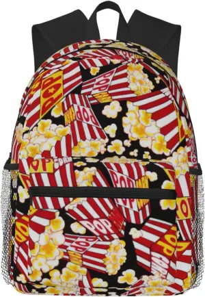 Popcorn Print print Lightweight and comfortable backpack Casual Laptop Backpack for Travel Hiking