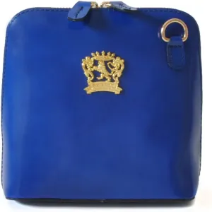 Pratesi Leather, Leather Bag for Women Volterra Radica Woman Clutches in cow leather - Radica Electric Blue