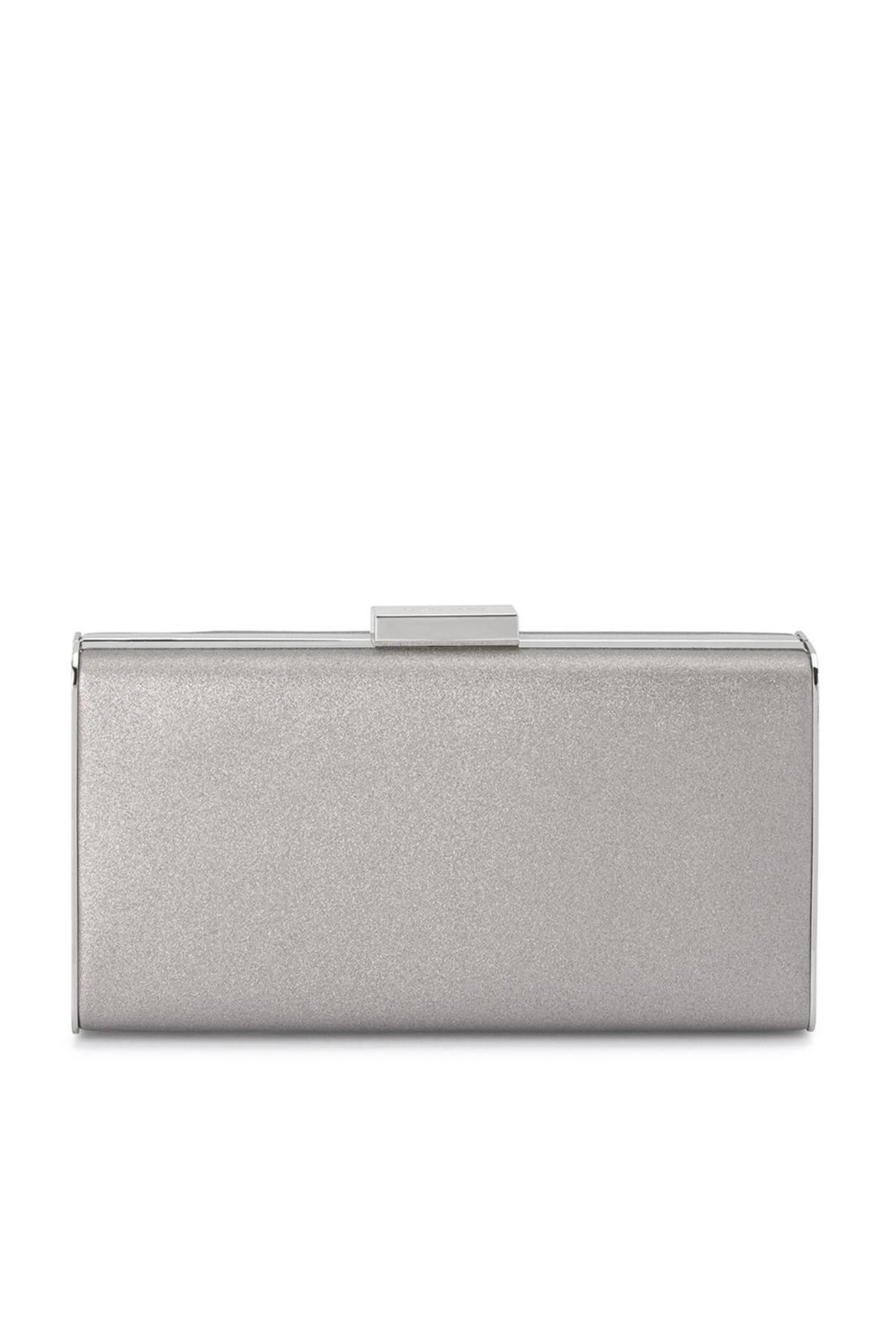 Precious Metallic Slimline Clutch - Silver