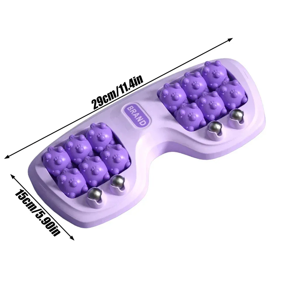 Premium Dual Foot Massager Roller for Plantar Fasciitis Relief, Deep Heel & Arch Pain, Stress Relief & Relaxation, Portable Acupressure Foot Massage Tool with Magnetic Beads for Blood Circulation