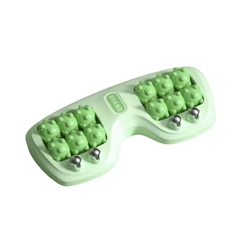 Premium Dual Foot Massager Roller for Plantar Fasciitis Relief, Deep Heel & Arch Pain, Stress Relief & Relaxation, Portable Acupressure Foot Massage Tool with Magnetic Beads for Blood Circulation