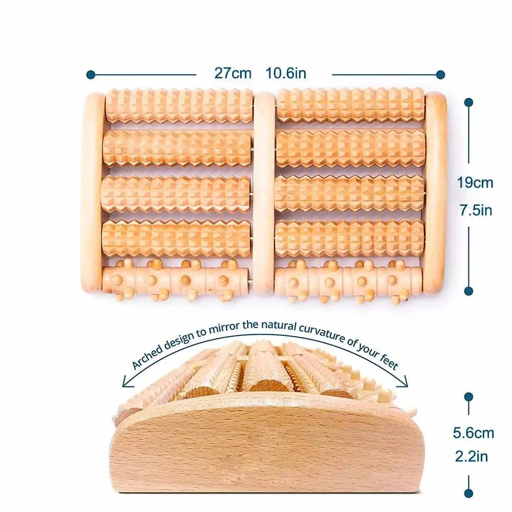 Premium Dual Foot Massager Roller for Plantar Fasciitis Relief, Deep Heel & Arch Pain, Stress Relief & Relaxation, Portable Acupressure Foot Massage Tool with Magnetic Beads for Blood Circulation