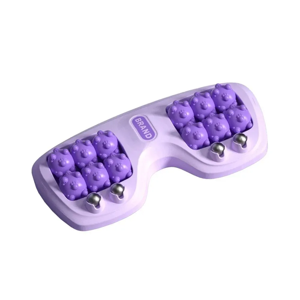 Premium Dual Foot Massager Roller for Plantar Fasciitis Relief, Deep Heel & Arch Pain, Stress Relief & Relaxation, Portable Acupressure Foot Massage Tool with Magnetic Beads for Blood Circulation