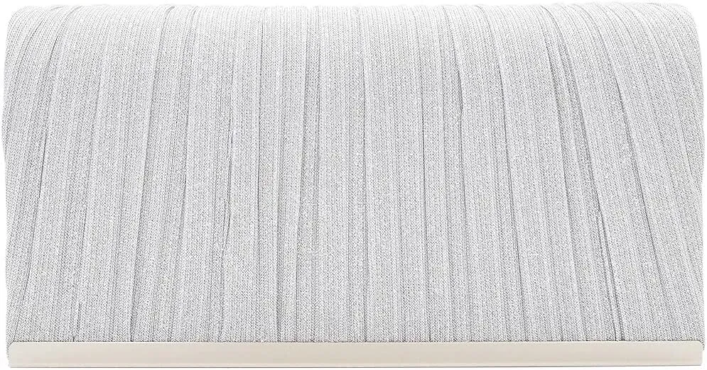 Premium Pleated Metallic Glitter Mesh Clutch Evening Bag Handbag
