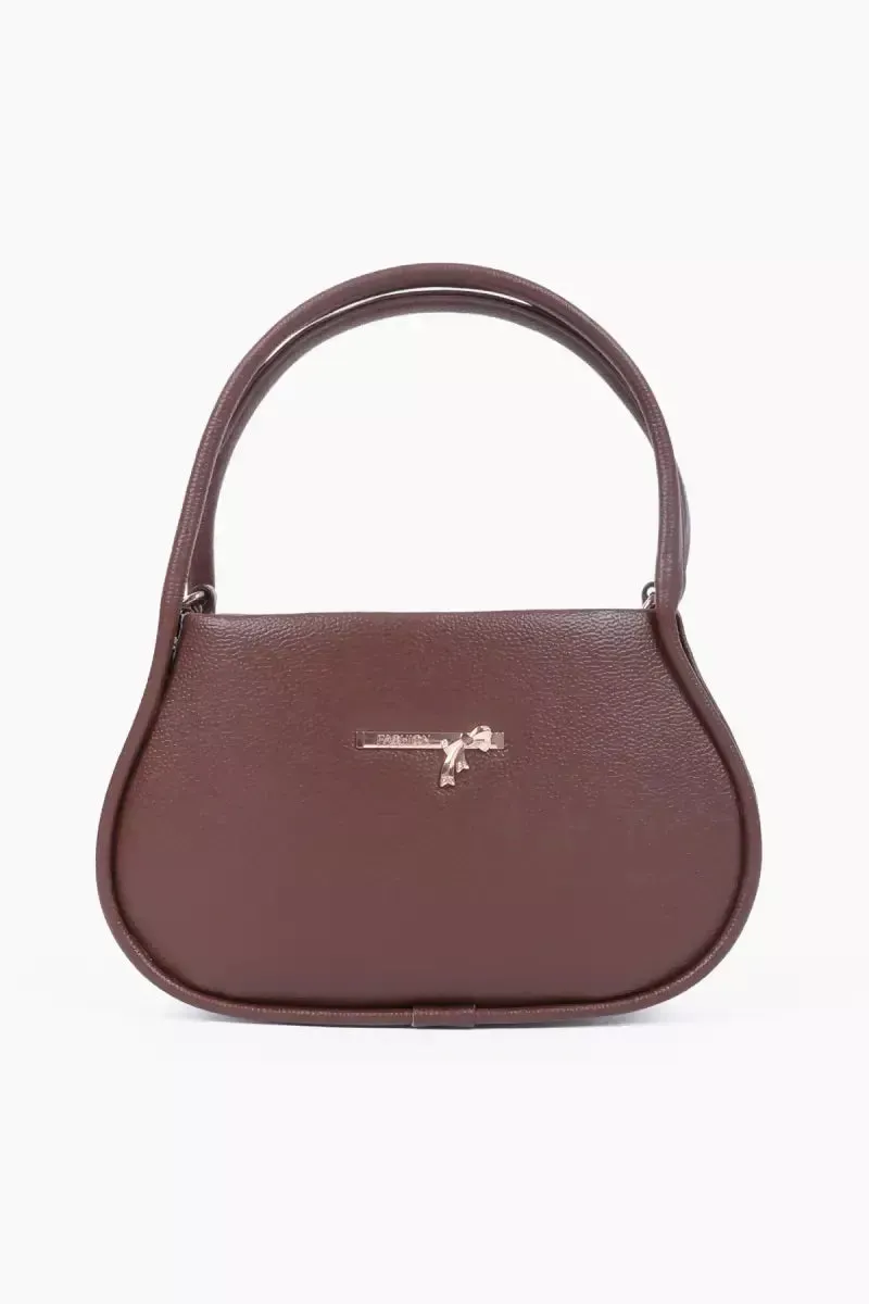 Premium solid Shopper Handbag( Brown )
