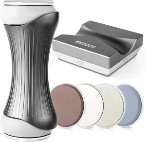 Professional Rolling Knife Sharpener - Knife Sharpener Rolling Kit - 4 Sharpening Angles - 4 Discs 360, 600, 1000, & 3000 Grit - Extremely Durable Rolling Sharpener for All Knives