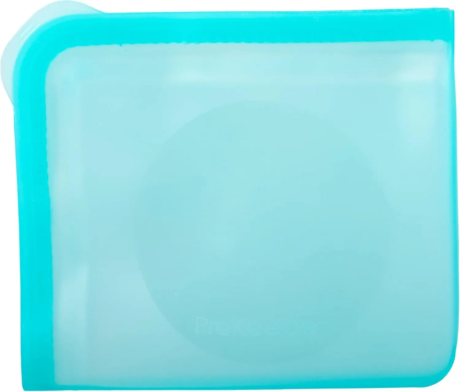Progressive International ProKeeper Dual-Zipper 100% Silicone Sandwich Bag, Teal (Pack of 2)