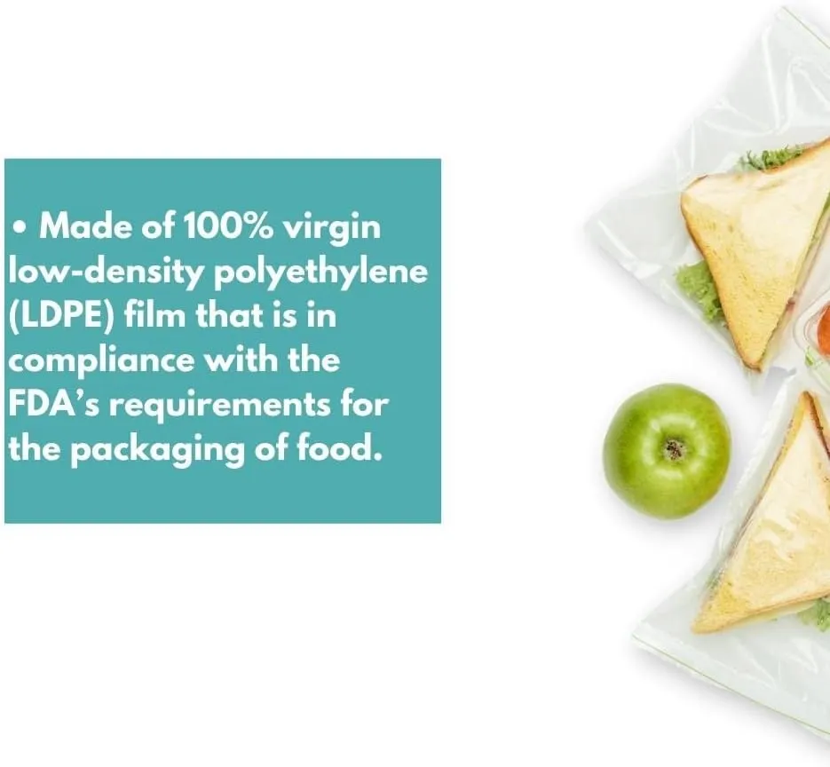 PSBM Clear Hang Hole Poly Bag, Reclosable Plastic Bags, 6 x 9 Inch, 2 Mil, 1000 Pack