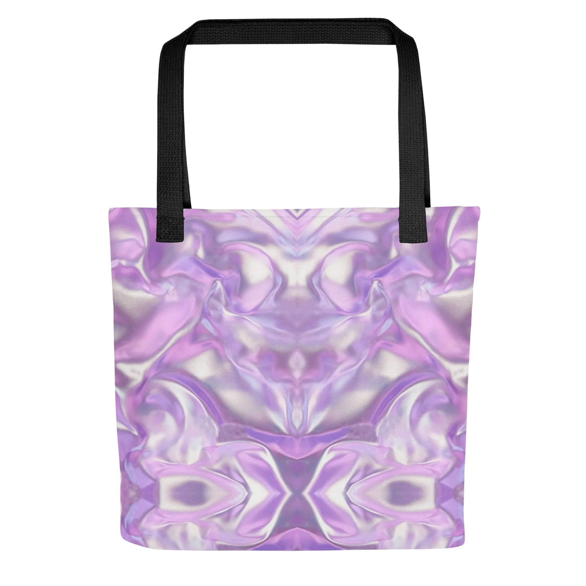 Purple Geometric All Over Print Tote Bag