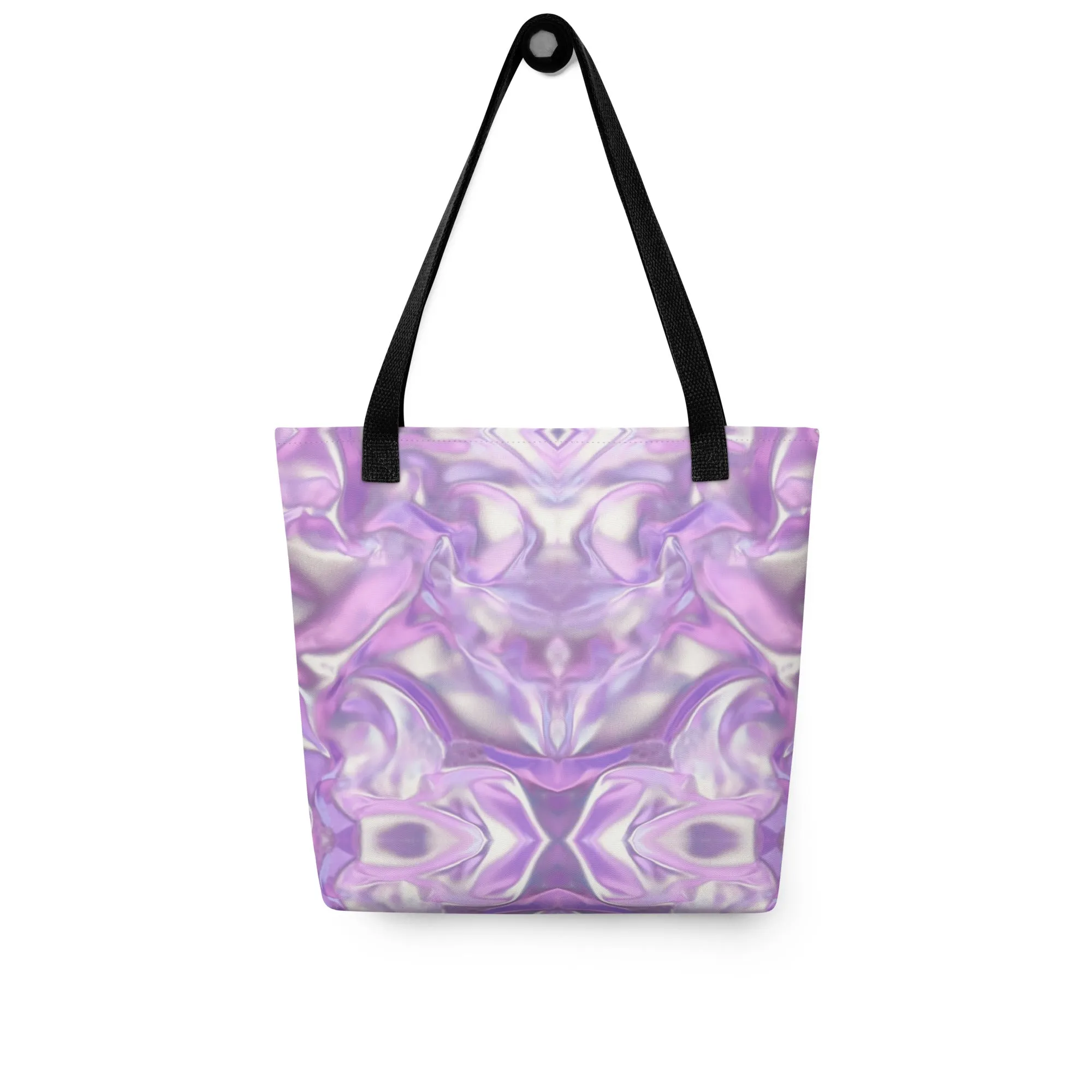 Purple Geometric All Over Print Tote Bag