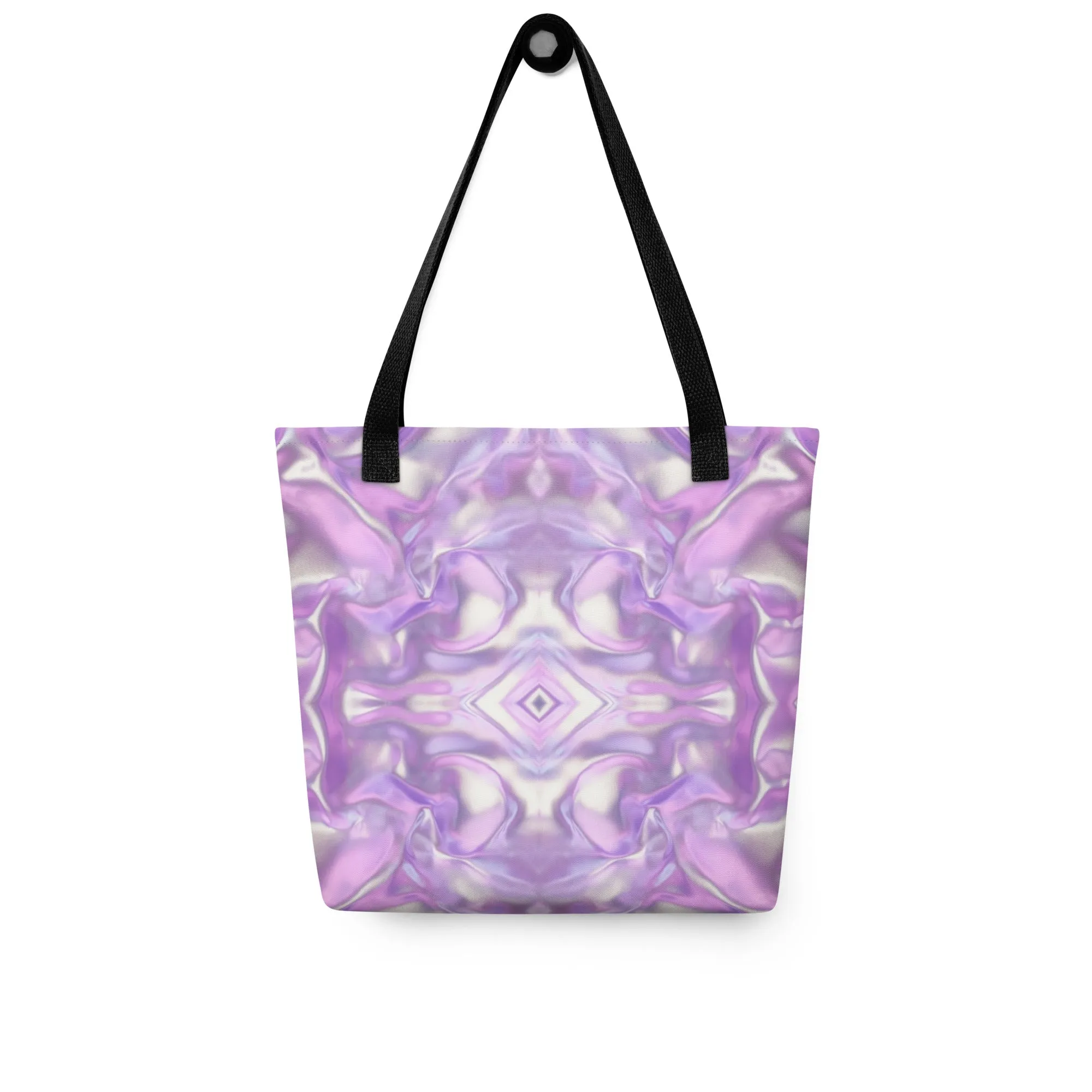 Purple Geometric All Over Print Tote Bag
