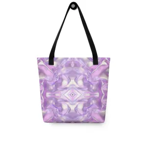 Purple Geometric All Over Print Tote Bag
