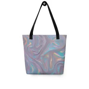 Purple Swirl All Over Print Tote Bag