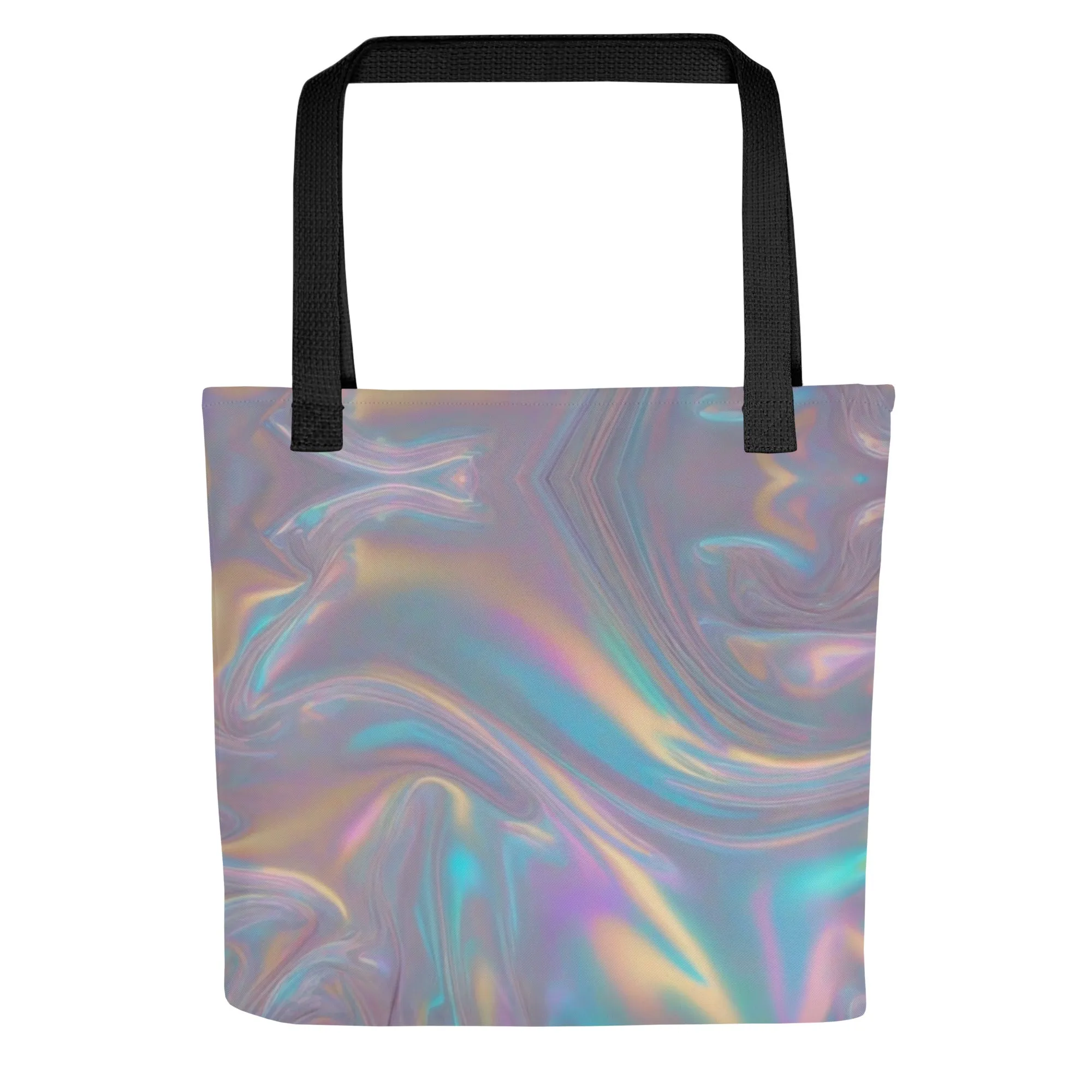 Purple Swirl All Over Print Tote Bag