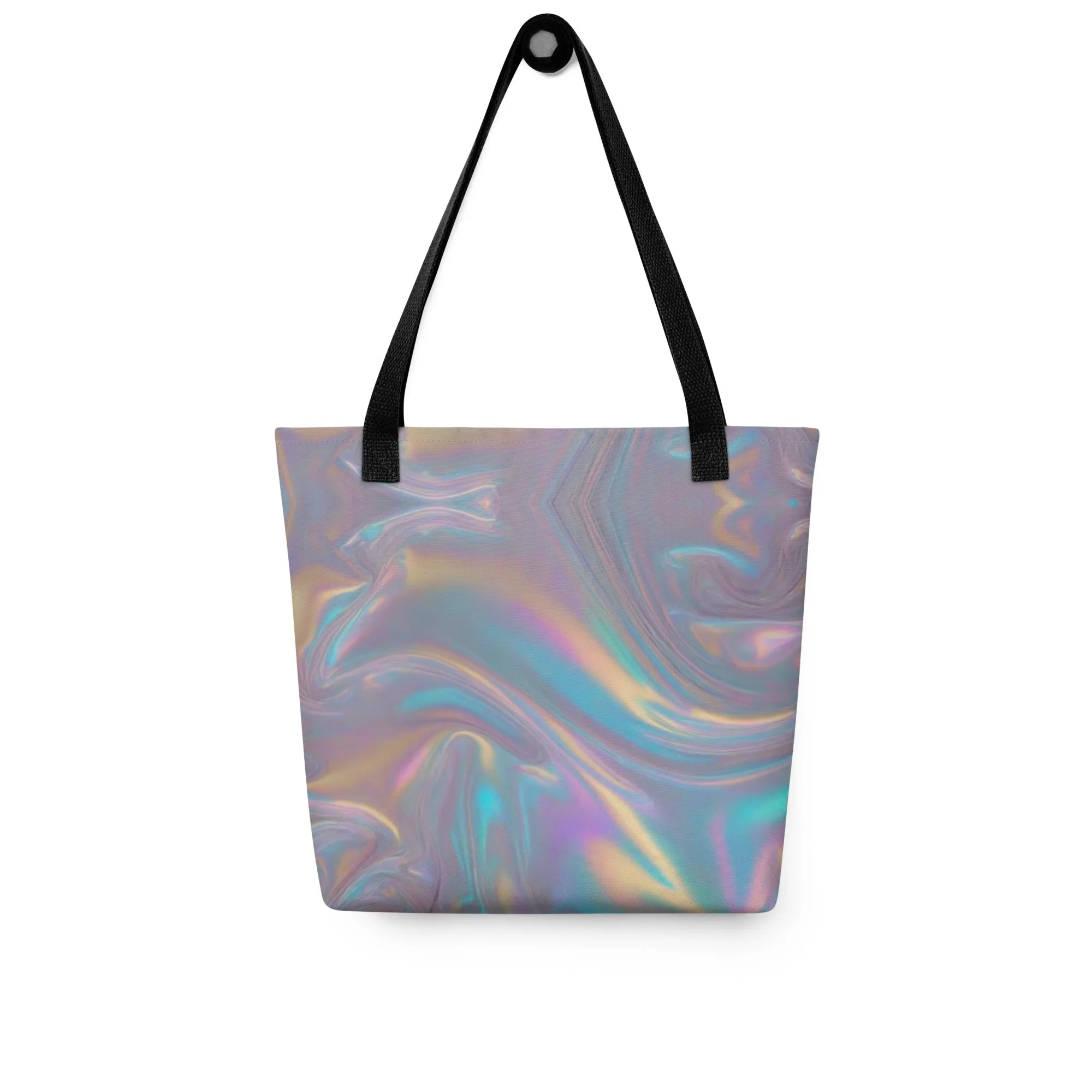 Purple Swirl All Over Print Tote Bag