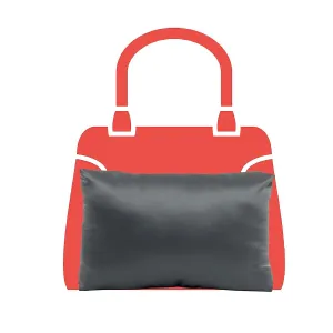Purse Insert Pillows - Custom Cushioned Handbag Fillers by Fabrinique - Shaper Inserts to Maintain Small to Large Purses - Insert Stuffers Prevent Creases & Damage for Bag Storage - Charcoal - Large