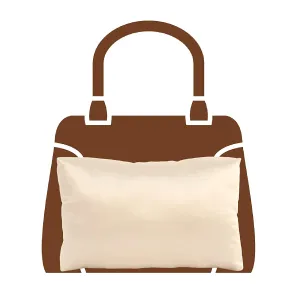 Purse Insert Pillows - Custom Cushioned Handbag Fillers by Fabrinique - Shaper Inserts to Maintain Small to Large Purses - Insert Stuffers Prevent Creases & Damage for Bag Storage - Cream - Mini