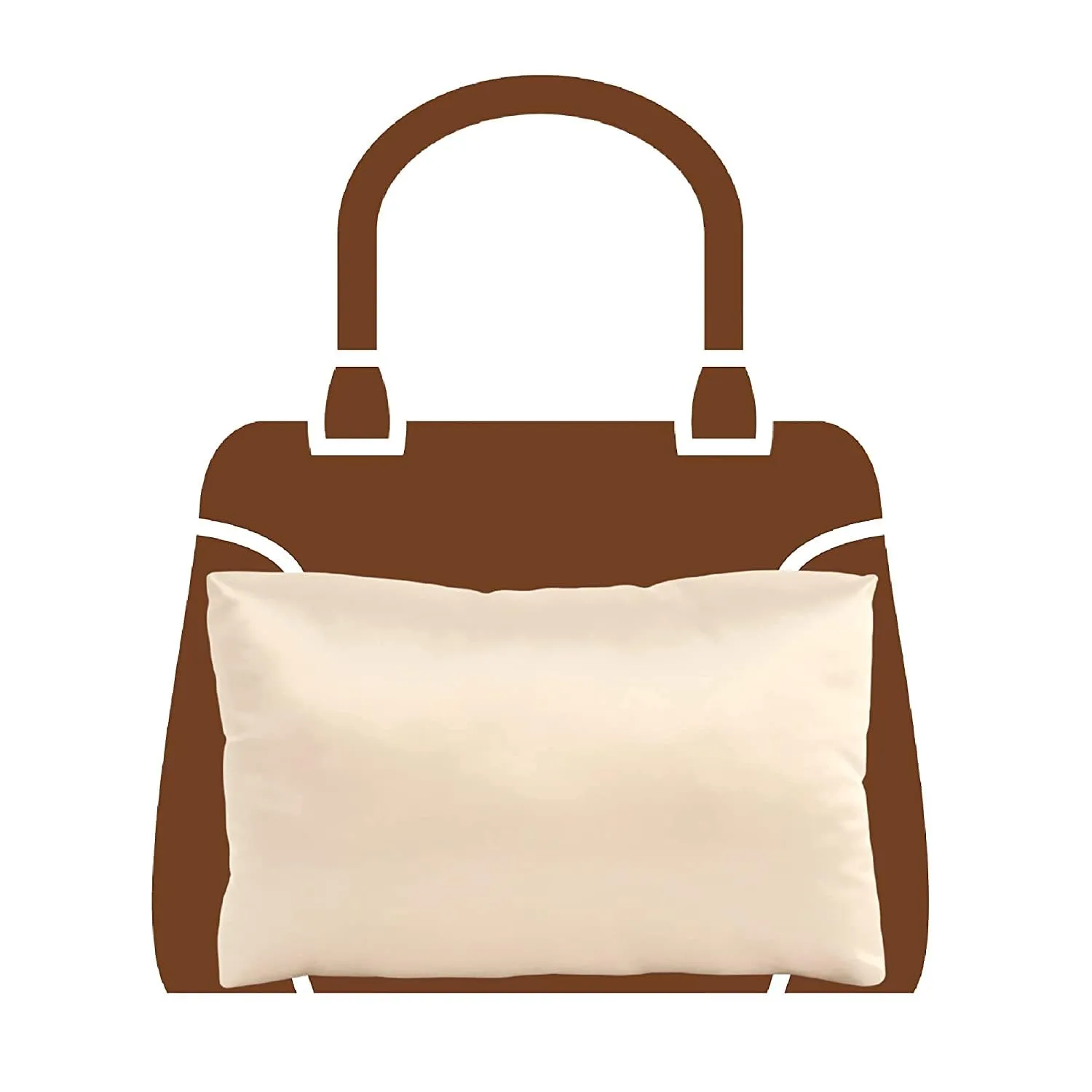 Purse Insert Pillows - Custom Cushioned Handbag Fillers by Fabrinique - Shaper Inserts to Maintain Small to Large Purses - Insert Stuffers Prevent Creases & Damage for Bag Storage - Cream - XL