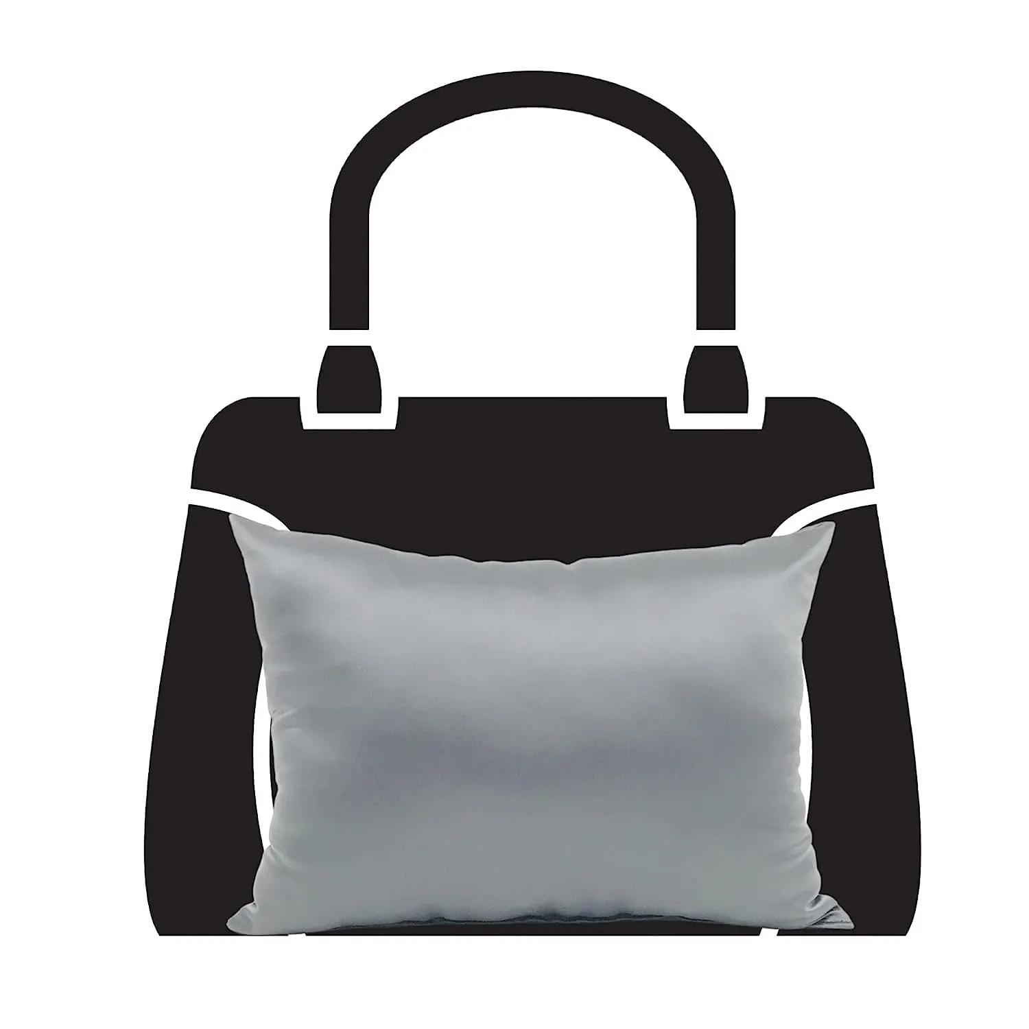 Purse Insert Pillows - Custom Cushioned Handbag Fillers by Fabrinique - Shaper Inserts to Maintain Small to Large Purses - Insert Stuffers Prevent Creases & Damage for Bag Storage - Grey - Mini