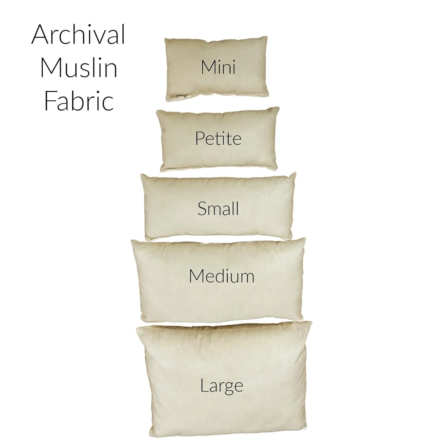 Purse Insert Pillows - Custom Cushioned Handbag Fillers Shaper Inserts to Maintain Small to Large Purses - Insert Stuffers Prevent Creases for Bag Storage - Archival Muslin - Mini