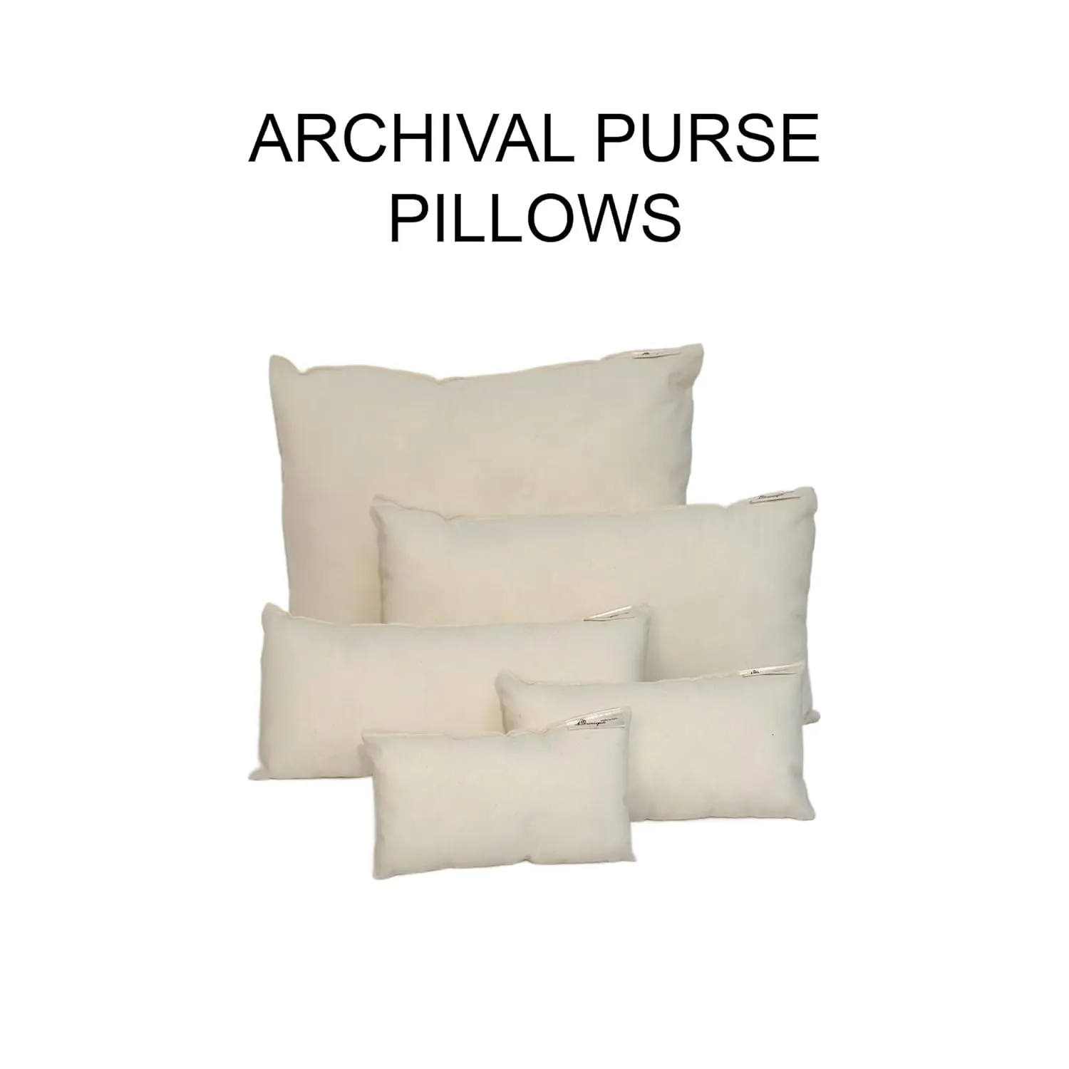 Purse Insert Pillows - Custom Cushioned Handbag Fillers Shaper Inserts to Maintain Small to Large Purses - Insert Stuffers Prevent Creases for Bag Storage - Archival Muslin - Mini