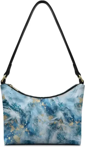 Purses for Women Shoulder Bag Trendy Underarm Purse with Zipper Closure Tote Bag for Women