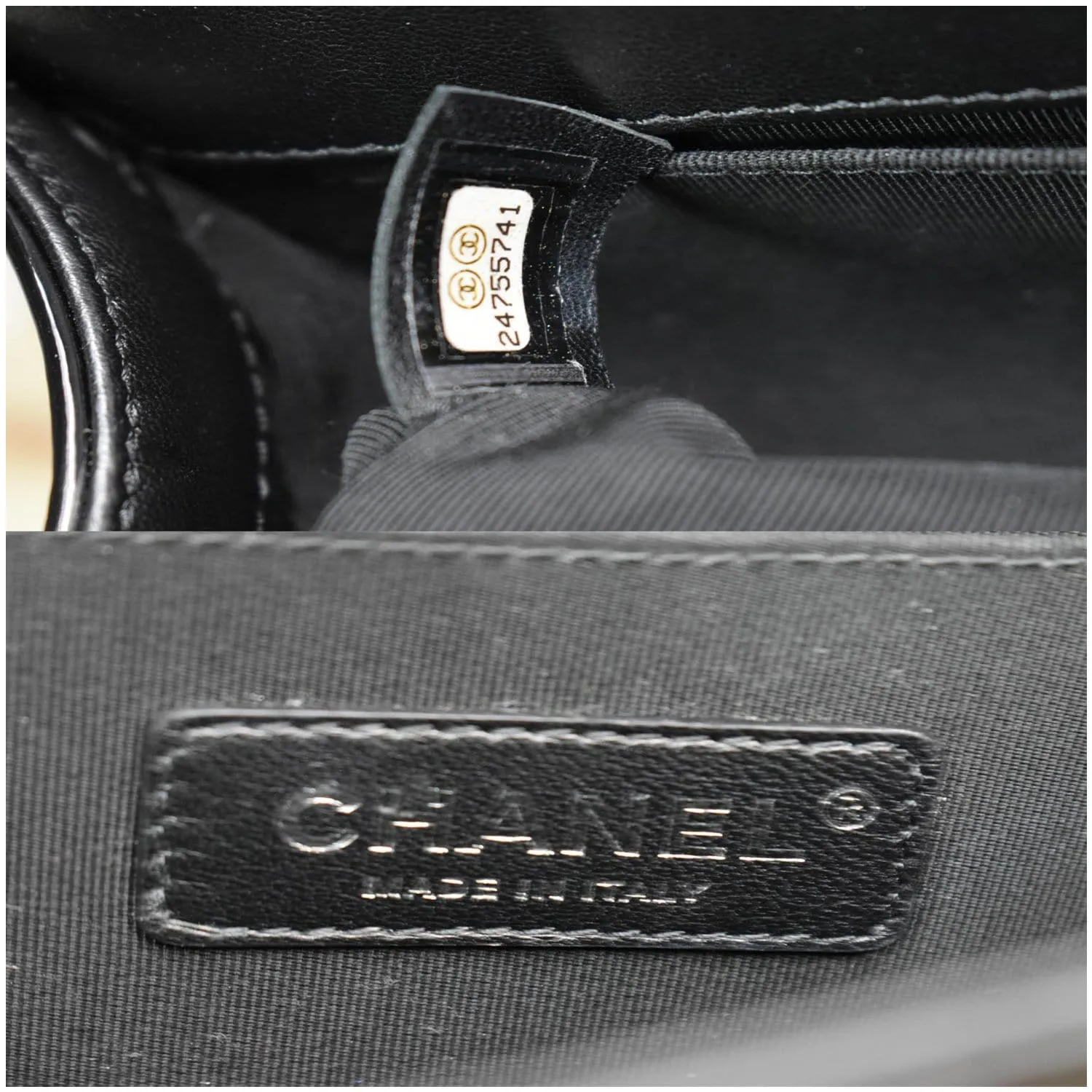PVC Black Shoulder Medium Chevron VIP offer Bag Glitter CHANEL Boy Global reach Patent