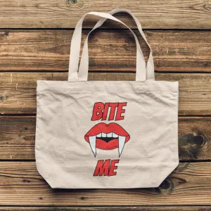 "Bite Me" Canvas Tote