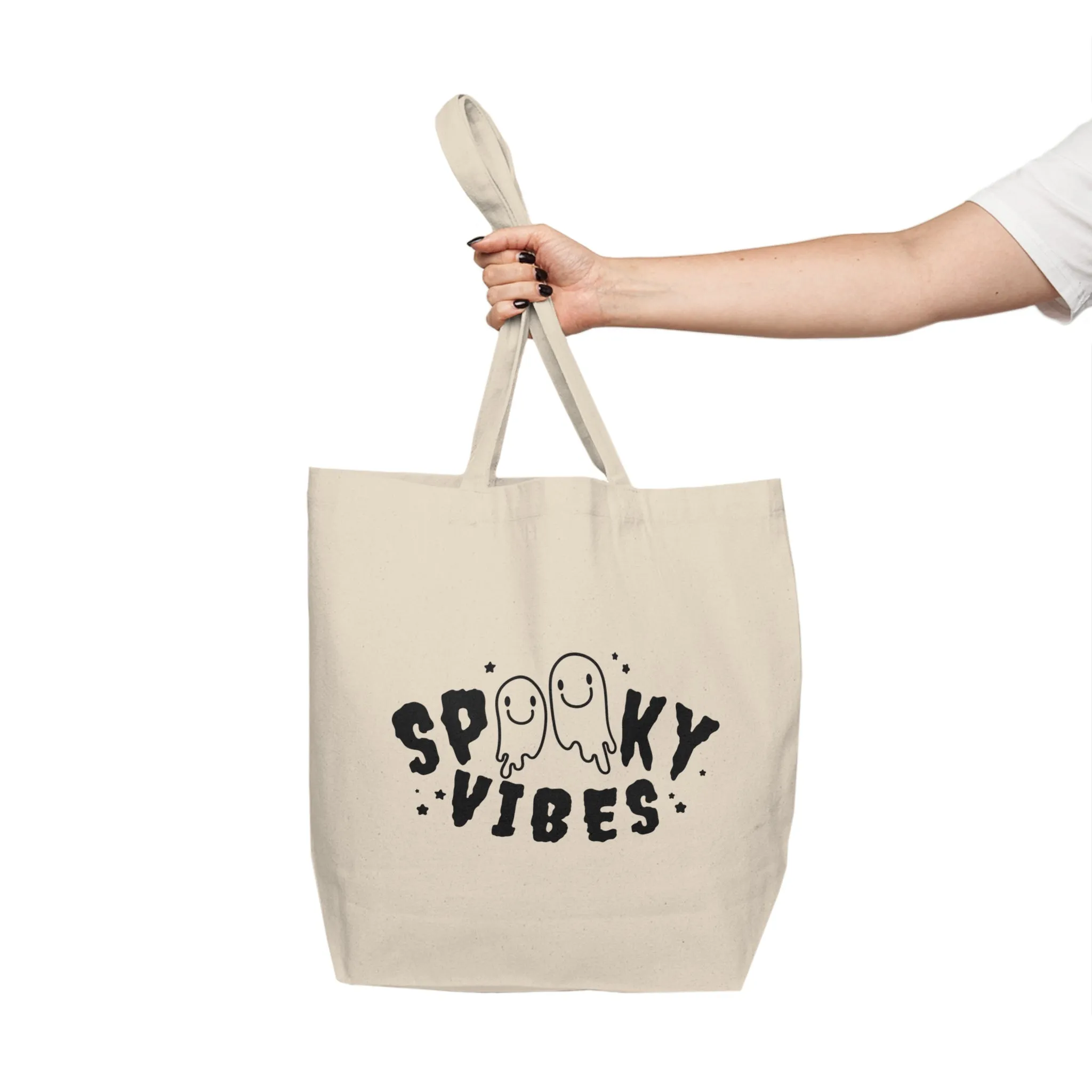 "Spooky Vibes" Canvas Tote