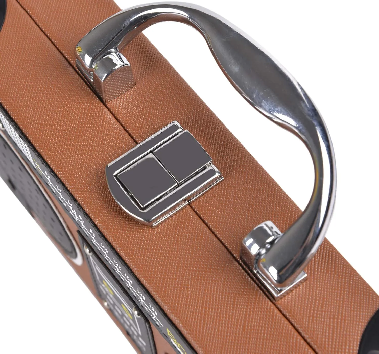 QZUnique Tape Shaped Shoulder Bag Radio Recorder PU Crossbody Bag Women's Retro Evening Bag Handbag Clutch Purse
