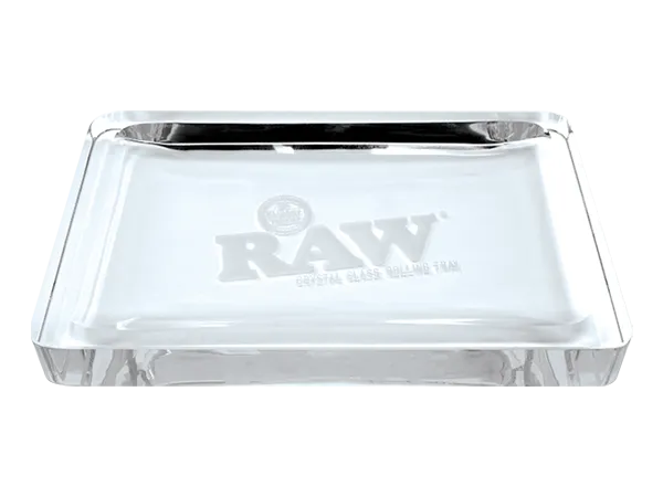 RAW Crystal Glass Rolling Tray