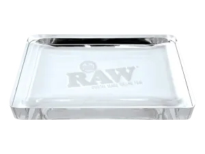 RAW Crystal Glass Rolling Tray
