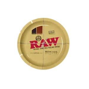 Raw Large Round Metal Rolling Tray
