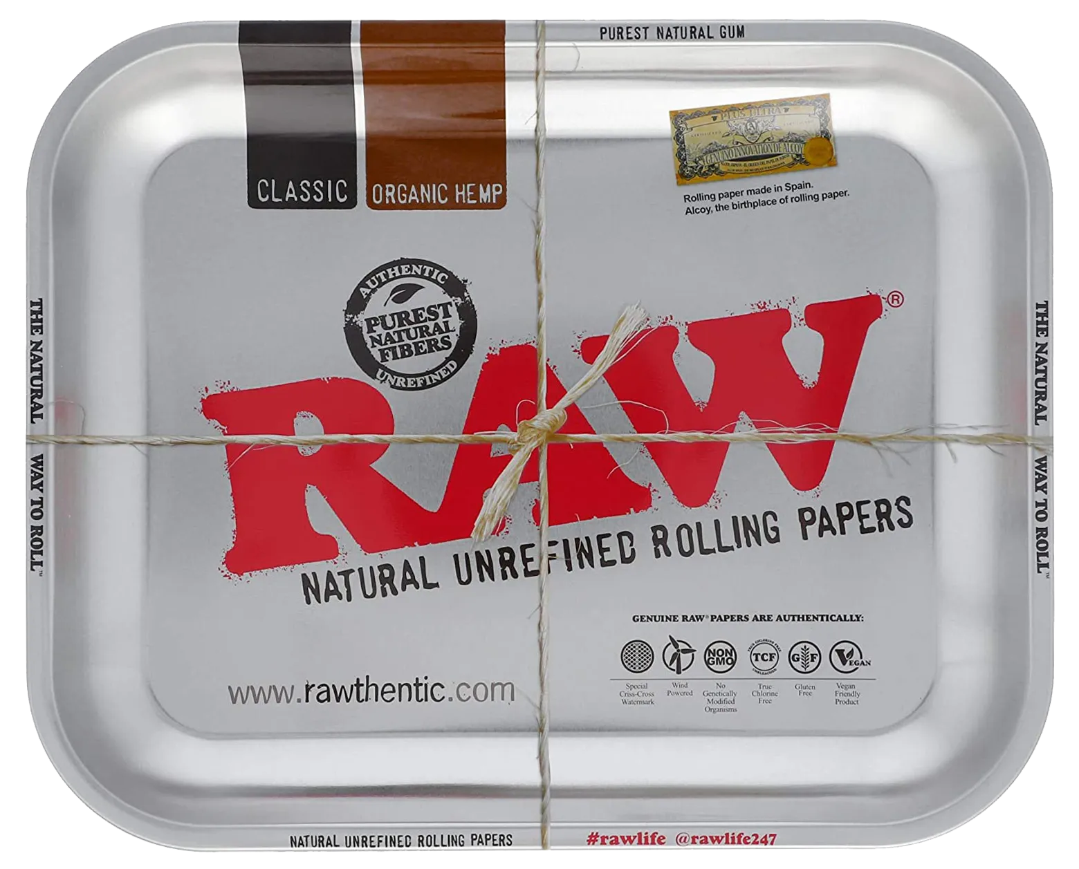 RAW Metal Rolling Tray Large